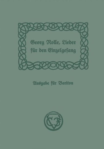 Lieder für den Einzelgesang: zum Gebrauch an Lehrerbildungsanstalten und Musikschulen herausgegeben