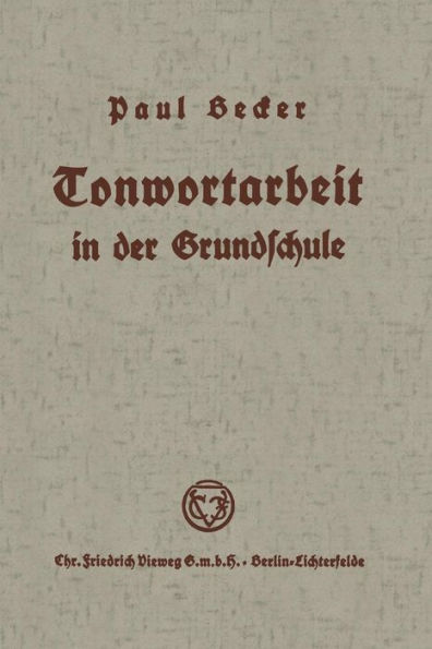 Tonwortarbeit in der Grundschule