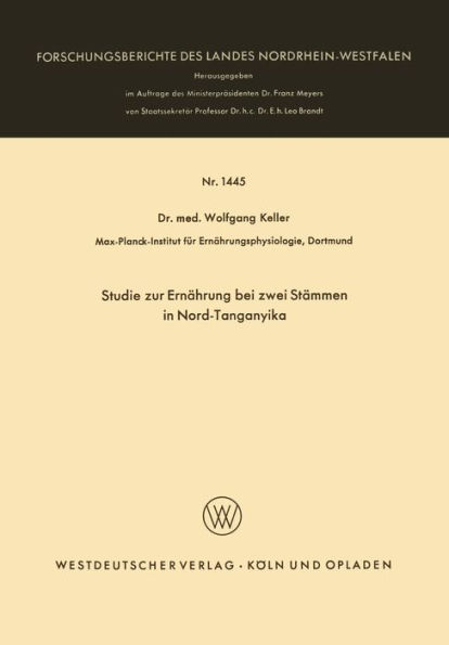 Studie zur Ernährung bei zwei Stämmen in Nord-Tanganyika