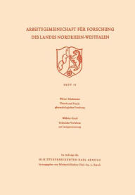 Title: Theorie und Praxis pharmakologischer Forschung. Technische Verfahren zur Isotopentrennung, Author: Werner Schulemann