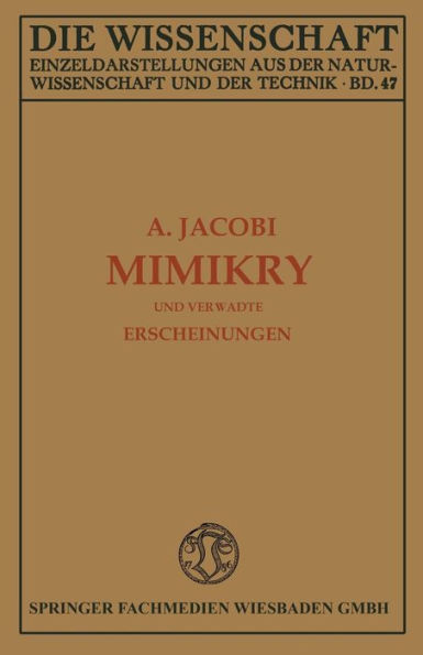 Mimikry und Verwandte Erscheinungen