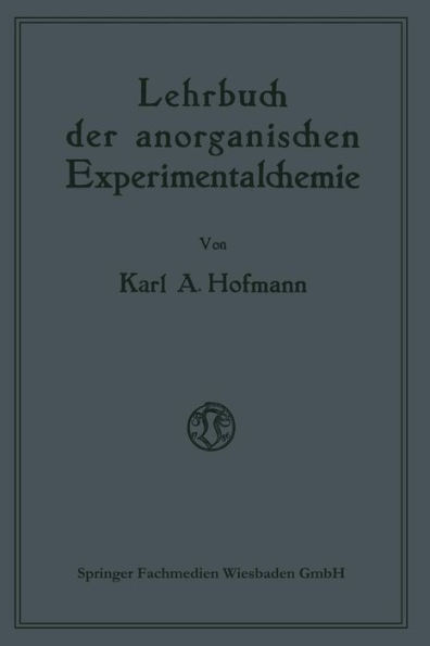 Lehrbuch der anorganischen Experimentalchemie