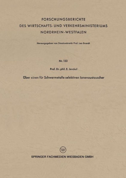 Über einen für Schwermetalle selektiven Ionenaustauscher