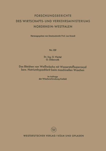 Das Bleichen von Weißwäsche mit Wasserstoffsuperoxyd bzw. Natriumhypochlorit beim maschinellen Waschen