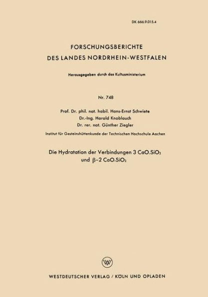 Die Hydratation der Verbindungen 3 CaO.SiO2 und ?-2 CaO.SiO2