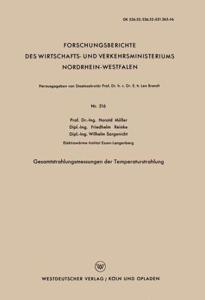 Gesamtstrahlungsmessungen der Temperaturstrahlung