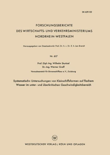 Systematische Untersuchungen von Kleinschiffsformen auf flachem Wasser im unter- und überkritischen Geschwindigkeitsbereich