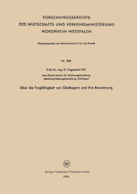Title: Über die Tragfähigkeit von Gleitlagern und ihre Berechnung, Author: Georg Vogelpohl