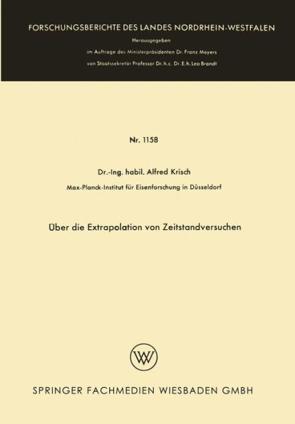 ï¿½ber die Extrapolation von Zeitstandversuchen