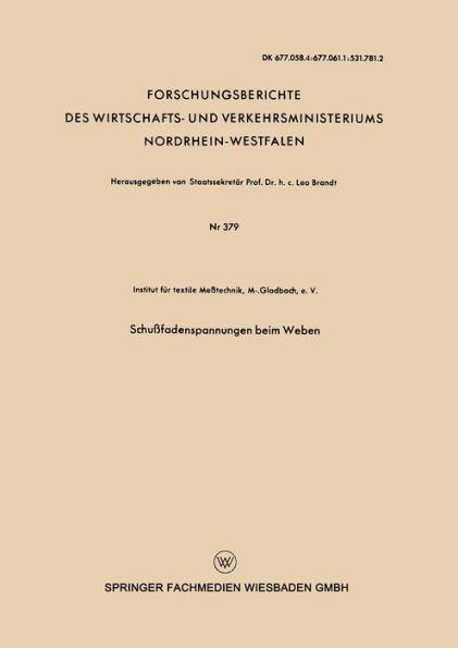 Schußfadenspannungen beim Weben