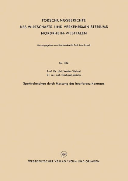 Spektralanalyse durch Messung des Interferenz-Kontrasts