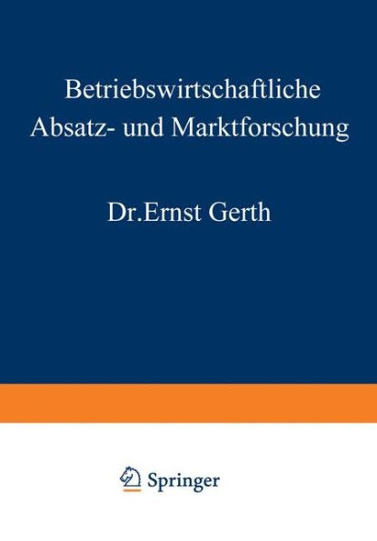 Betriebswirtschaftliche Absatz- und Marktforschung