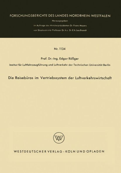 Die Reisebüros im Vertriebssystem der Luftverkehrswirtschaft