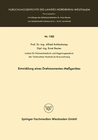 Entwicklung eines Drehmomenten-Meßgerätes
