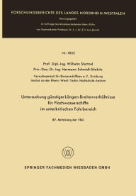 Title: Untersuchung günstiger Längen-Breitenverhältnisse für Flachwasserschiffe im unterkritischen Fahrbereich, Author: Wilhelm Sturtzel