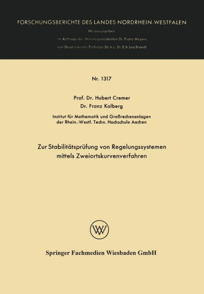 Zur Stabilitätsprüfung von Regelungssystemen mittels Zweiortskurvenverfahren