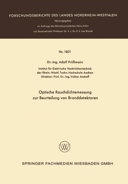 Optische Rauchdichtemessung zur Beurteilung von Branddetektoren