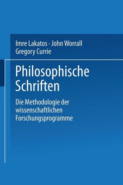 Die Methodologie der wissenschaftlichen Forschungsprogramme