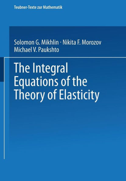 The Integral Equations of the Theory of Elasticity