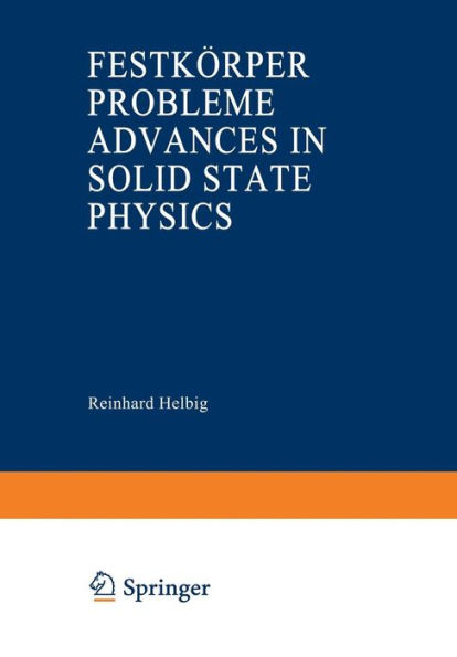 Advances in Solid State Physics / Festkörperprobleme