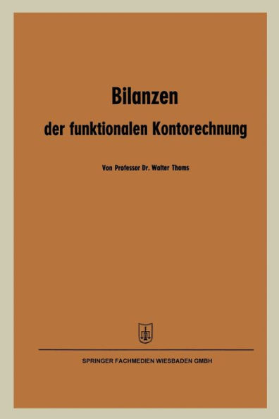 Bilanzen der funktionalen Kontorechnung