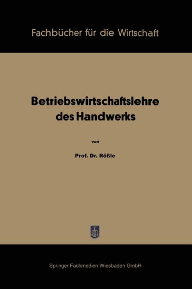 Betriebswirtschaftslehre des Handwerks