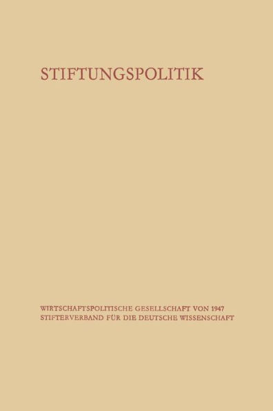 Stiftungspolitik