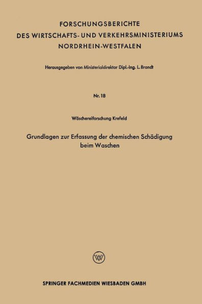 Grundlagen zur Erfassung der chemischen Schädigung beim Waschen