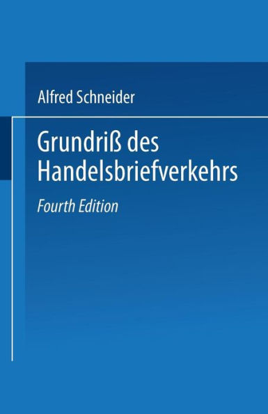 Grundriß des Handelsbriefverkehrs