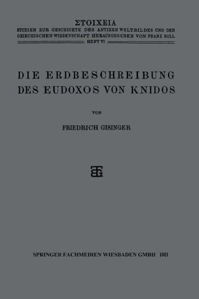 Die Erdbeschreibung des Eudoxos von Knidos