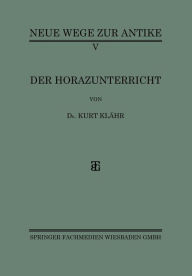 Title: Der Horazunterricht, Author: Kurt Klähr