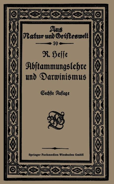 Abstammungslehre und Darwinismus