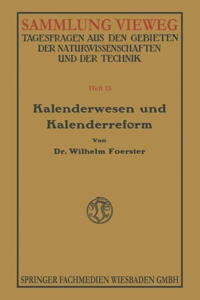 Kalenderwesen und Kalenderreform