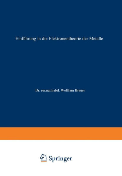 Einführung in die Elektronentheorie der Metalle