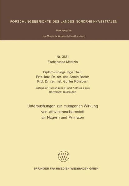 Untersuchungen zur mutagenen Wirkung von Äthylnitrosoharnstoff an Nagern und Primaten