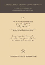Title: Untersuchungen beim Flachschleifen mit erhöhten Umfangsgeschwindigkeiten und gesteigerten Zerspanleistungen, Author: Herwart Opitz