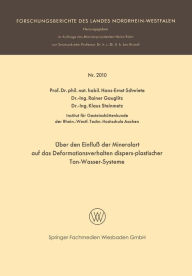 Title: Über den Einfluß der Mineralart auf das Deformationsverhalten dispers-plastischer Ton-Wasser-Systeme, Author: Hans-Ernst Schwiete