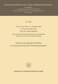 Title: Einsatz pneumatischer Verfahren zur Automatisierung der Werkzeugmaschinen, Author: Herwart Opitz