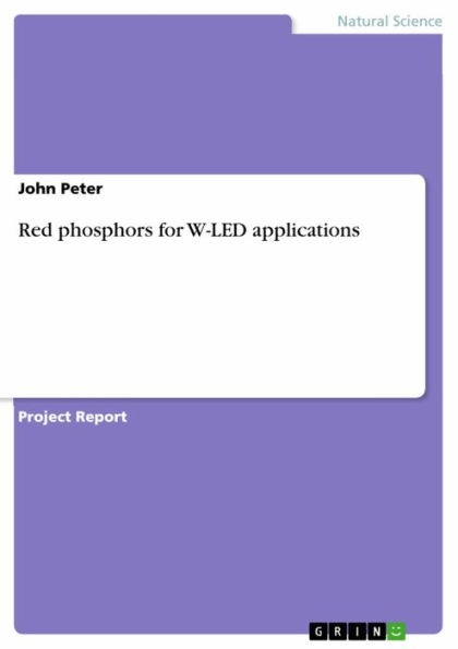 Red phosphors for W-LED applications