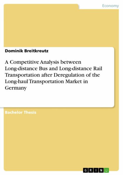 A Competitive Analysis between Long-distance Bus and Long-distance Rail Transportation after Deregulation of the Long-haul Transportation Market in Germany