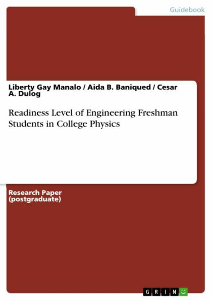 Readiness Level of Engineering Freshman Students in College Physics