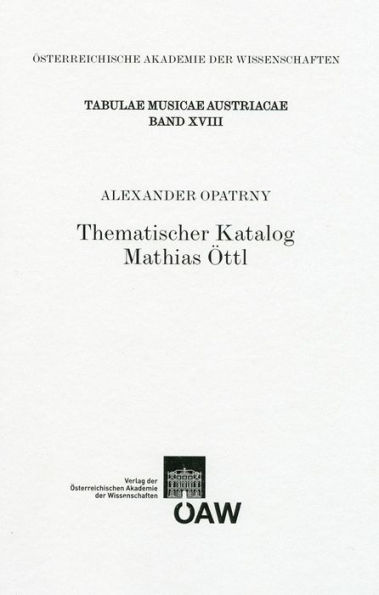 Thematischer Katalog Mathias Ottl