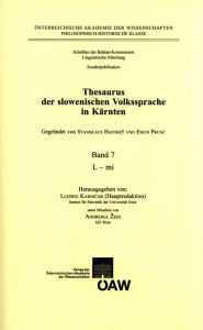 Title: Thesaurus der slowenischen Volkssprache in Karnten. Band 7: L -mi, Author: Ludwig Karnicar