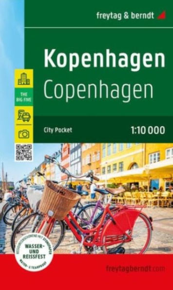 Copenhagen City Pocket Map: 1:10,000 scale