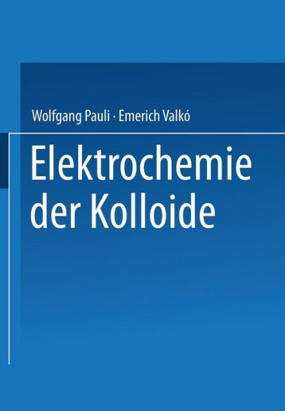 Elektrochemie der Kolloide