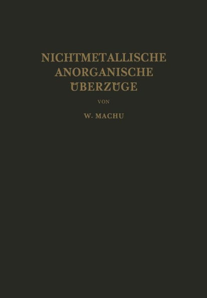 Nichtmetallische Anorganische ï¿½berzï¿½ge