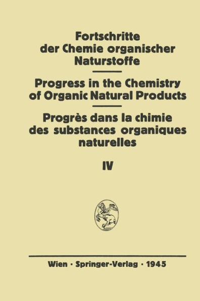 Fortschritte der Chemie Organischer Naturstoffe: Eine Sammlung von zusammenfassenden Berichten