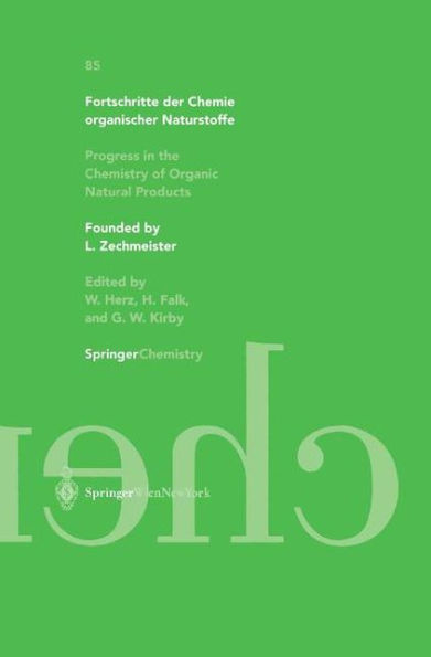 Fortschritte der Chemie organischer Naturstoffe / Progress in the Chemistry of Organic Natural Products