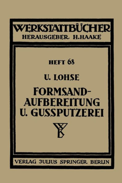 Formsandaufbereitung und Guï¿½putzerei