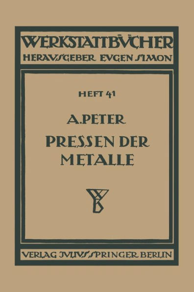 Das Pressen der Metalle (Nichteisenmetalle)